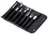 Garnishing Tool Set, 7 pieces 1 x 1004006 (Peeler), 1 x 1011008 (Butter Curler), 1 x 1001510 (Melon Baller 10 mm - 0.4 in. ), 1 x 1001530 (Melon Baller 30 mm - 1.2 in. ), 1 x 1000516 (Apple Corer), 1 x 1009504 (Canal Knife), 1 x 1009004 (Zester)