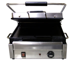 <img src="https://cdn.shopify.com/s/files/1/0084/6109/0875/products/PA10174_4.jpg?v=1572108665" alt="Omcan Sandwich Grill Single & Double, Flat Top & Bottom Grilling Surface">