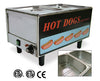 Omcan TS9999 (17133) Hot Dog Steamer, Table Top, Side By Side Hot Dog Steamer/Bun Warmer