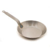 Bourgeat round frying pan: Diameter 17 3/4 in. , height 3 in. , weight 11 lbs