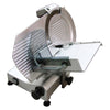Omcan 275E (13624) Gravity Meat Slicer, 11" Dia. Carbon Steel Blade, Belt Driven Blade Assembly, Anodized Aluminum Body, 0.30 HP