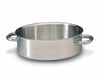 Bourgeat brazier without lid: Non-induction, diameter 19 3/4 in., height 6 1/2 in., 34 quarts