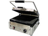 Omcan PA10173 (19936) Sandwich Grill, Single, 11.75" x 15" Grill Surface, Cast Iron Ribbed Top & Bottom Grilling Surface