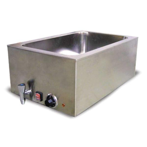<img src="https://cdn.shopify.com/s/files/1/0084/6109/0875/products/SB9000_2.jpg?v=1572108669" alt="Omcan SB9000   Food Warmer, Two 1/2 Size Pans or One Full Size Pan">