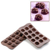 Silikomart SCG13 Rose Chocolate Mold, Make 15 Pieces 0.24 oz. Per Quantity